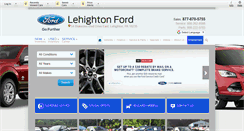 Desktop Screenshot of lehightonford.com