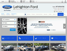 Tablet Screenshot of lehightonford.com